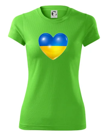 Ukrajina srdce vlajka