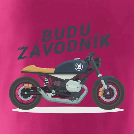 Budu závodník  modrý cafe racer