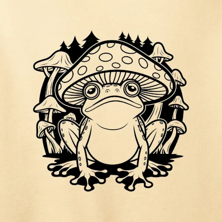 Goblincore černá houbožába