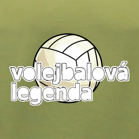Volejbalová legenda - bílé písmo