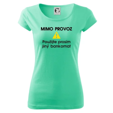 Mimo provoz - použijte jiný bankomat