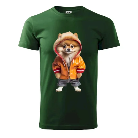 Pomeranian v bundě