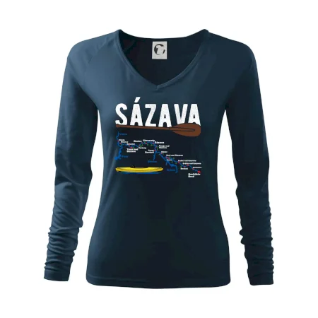 Mapa řeky Sázavy