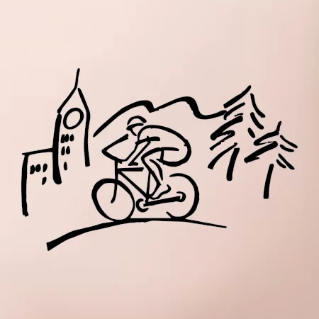 Cyklista na výletě