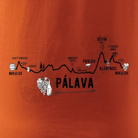 Profil kopců - Kolem Pálavy