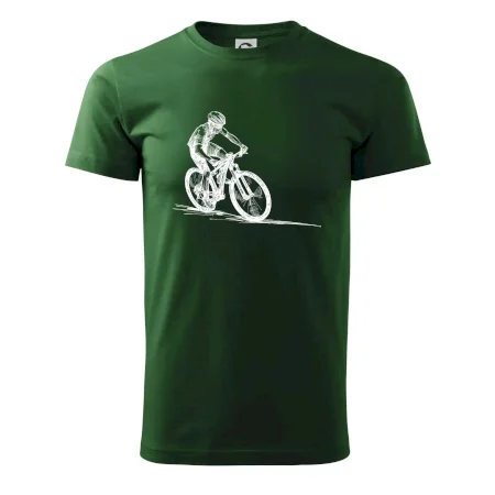 MTB kreslený cyklista