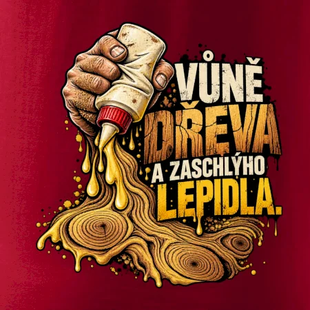 Vůně dřeva a zaschlýho lepidla - kapající lepidlo a letokruhy