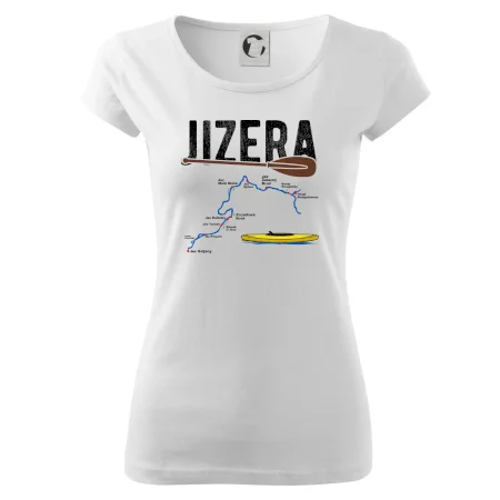 Mapa řeky Jizery