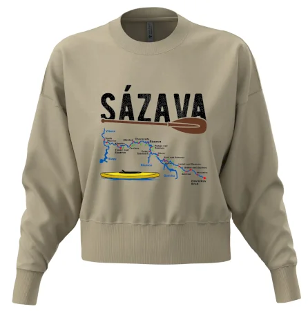 Mapa řeky Sázavy