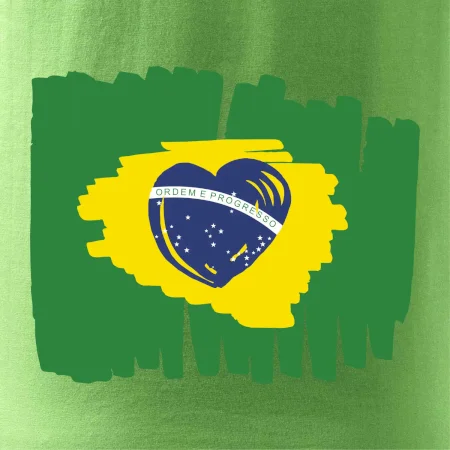 Brazílie vlajka srdce