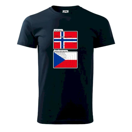 Norská a česká vlajka