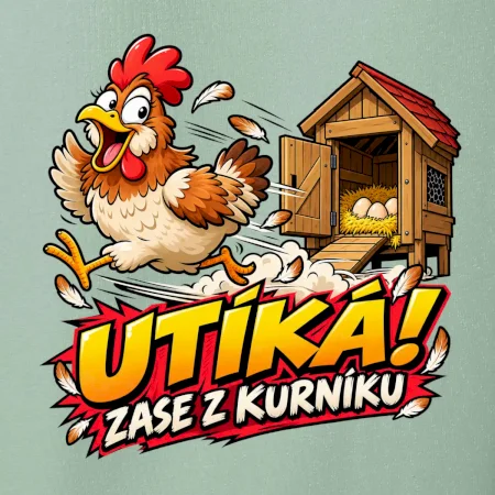Útěk slepice z kurníku
