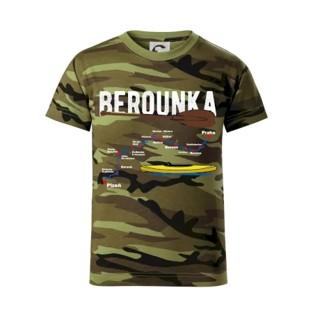 Mapa řeky Berounky