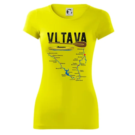 Mapa řeky Vltavy