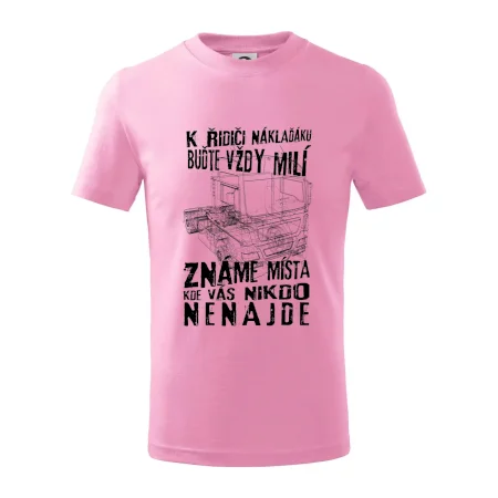 K řidiči náklaďáku buďte vždy milý