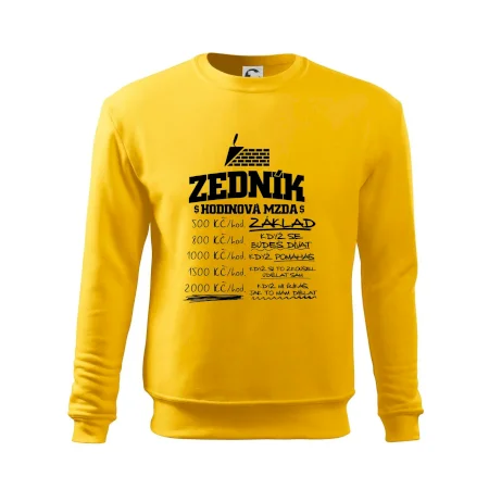 Hodinová mzda zedník