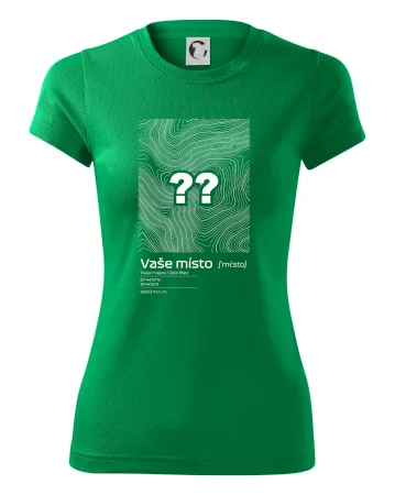 Vaše místo - vrstevnice v obdélníku