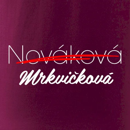 Svatební triko - změna příjmení