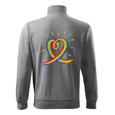 Srdce pride duha kreslená