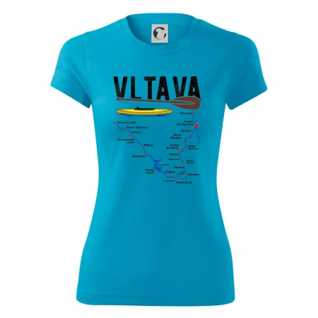 Mapa řeky Vltavy