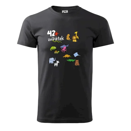 Tričko + 42 nažehlovacích zvířátek