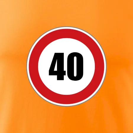 Dopravní značka - omezení rychlosti 40