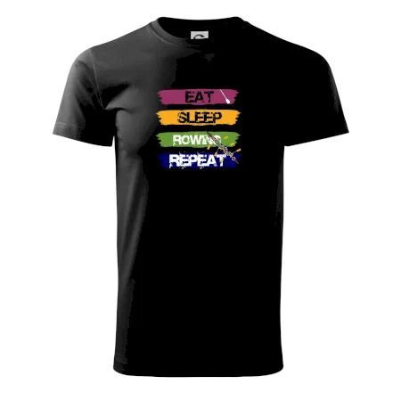 Eat sleep rowing repeat barevné