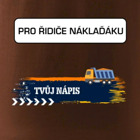 Stavba - vlastní nápis - náklaďák