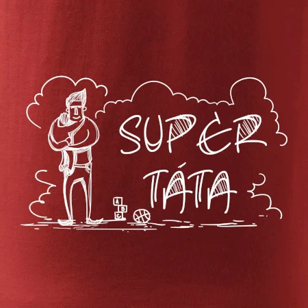 Kreslený nápis super táta