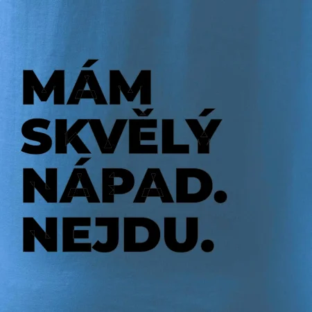 MÁM SKVĚLÝ NÁPAD. NEJDU.