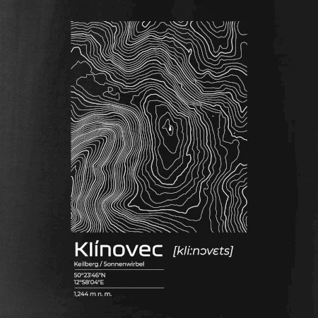 Klínovec - vrstevnice v obdélníku
