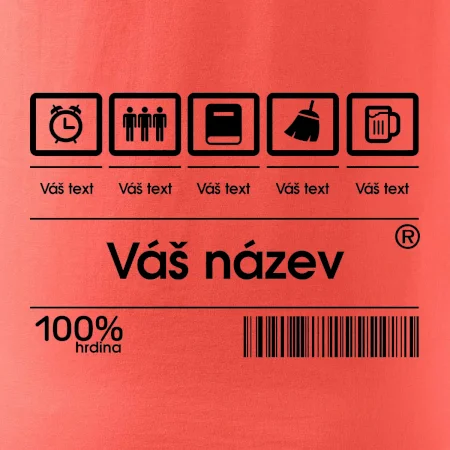 Čárový kód - Vlastní text