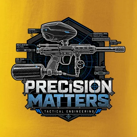 Technický nákres precision matters paintball