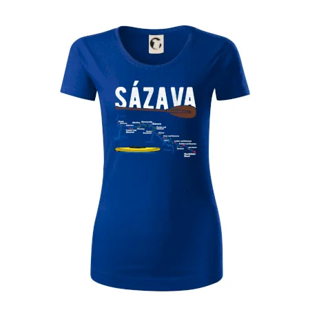 Mapa řeky Sázavy