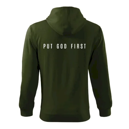 Put God first slabý nápis