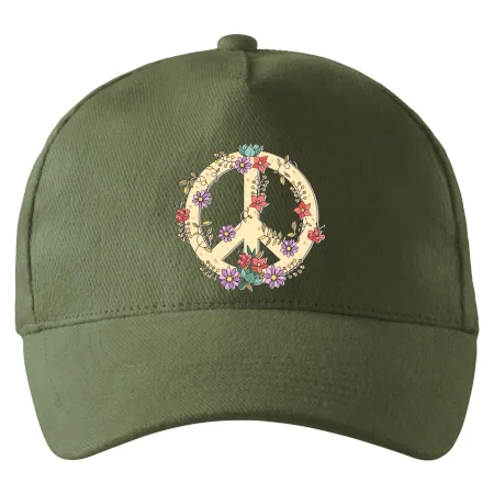 Peace symbol pískový