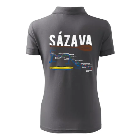 Mapa řeky Sázavy