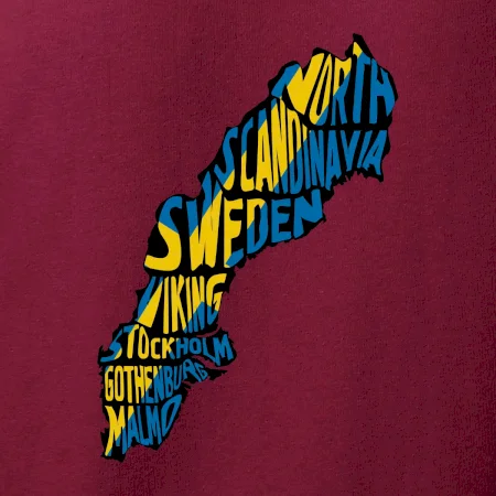 Mapy - názvy měst - Švédsko
