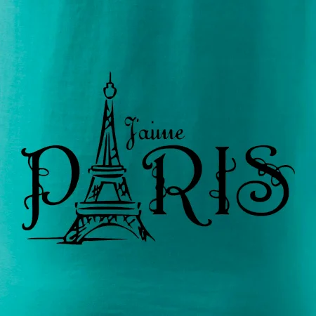 Paris nápis Eiffelovka rovný