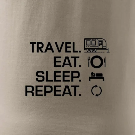 Eat sleep travel - Velký  přívěs