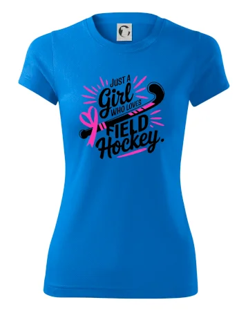 Just a girl who loves field hockey černo růžové