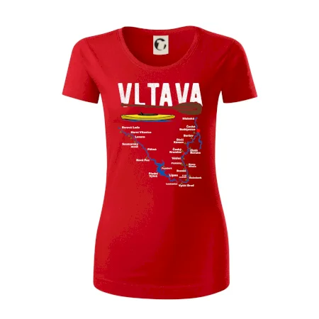 Mapa řeky Vltavy