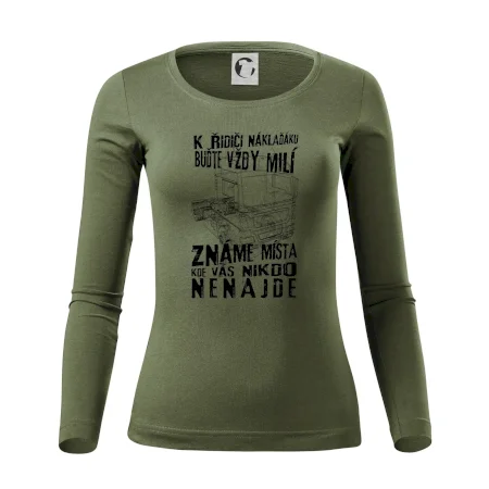 K řidiči náklaďáku buďte vždy milý