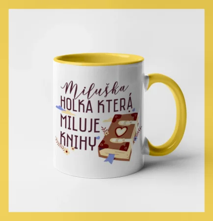 Kniha - Holka, která miluje knihy -  Vaše jméno