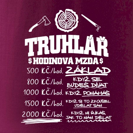 Hodinová mzda truhlář