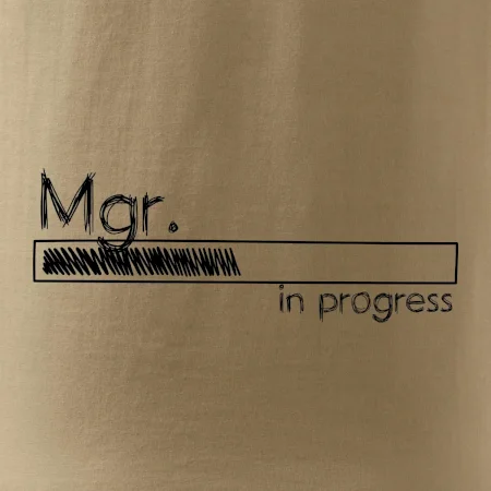 In progress titul Mgr.  magistr / magistra