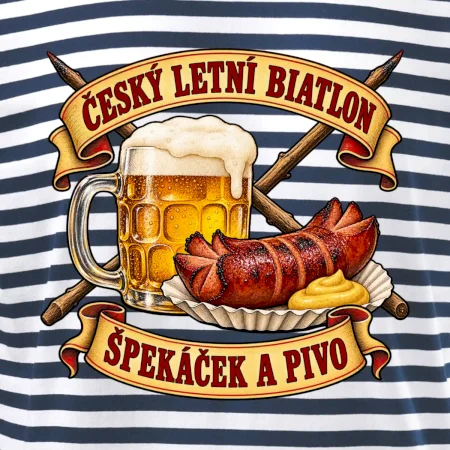 Český letní biatlon špekáček a pivo