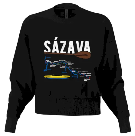 Mapa řeky Sázavy