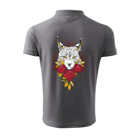 Rys s červenými růžemi  (Pecka design)