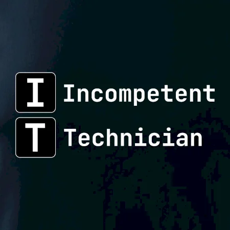 IT Nápis Incompetent Technician